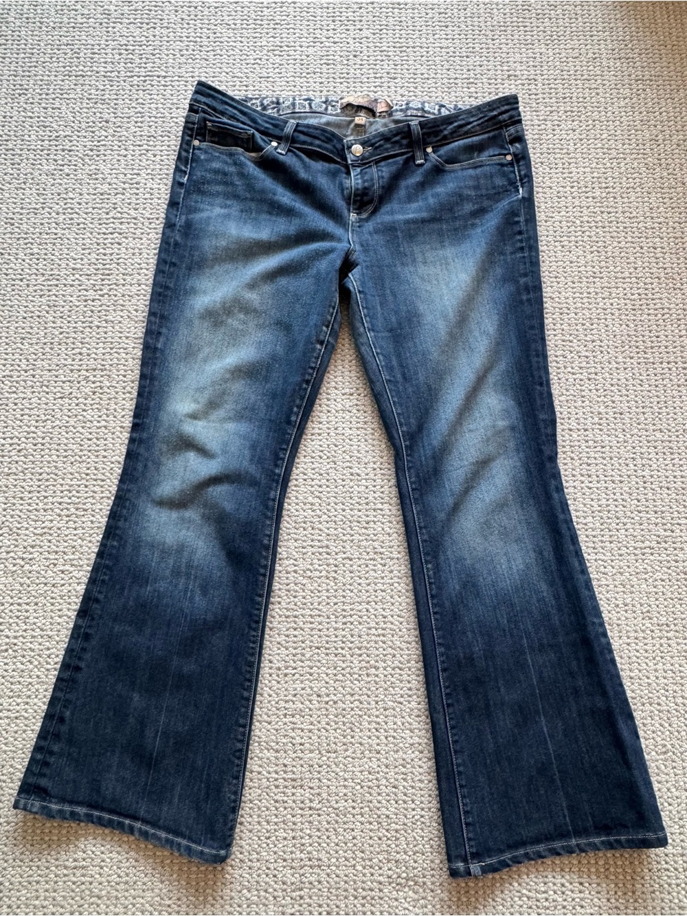 Paige Denim Laurel Canyon Dark Blue Women's Bootcut Jeans